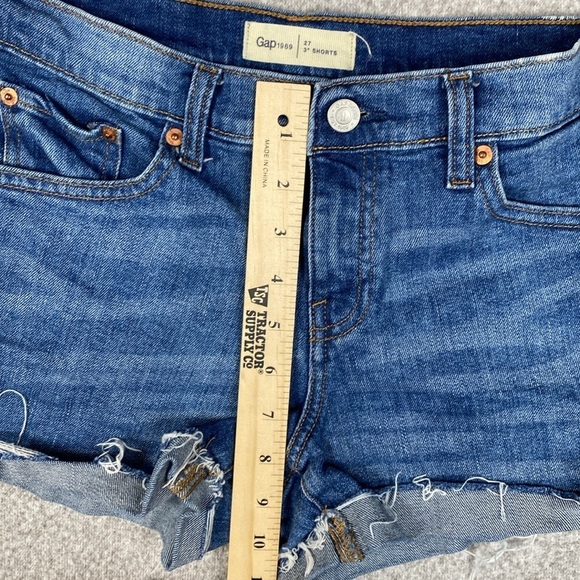 Gap cut off shorts 3" size 27 folded cuffs edgy country coastal cowgirl y2k jort - Picture 6 of 11